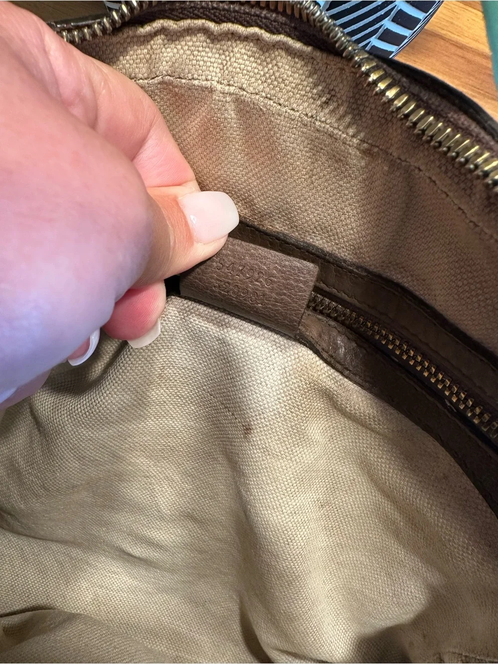 Gucci Beige GG Supreme Messenger Bag with Green-Red Web Stripe